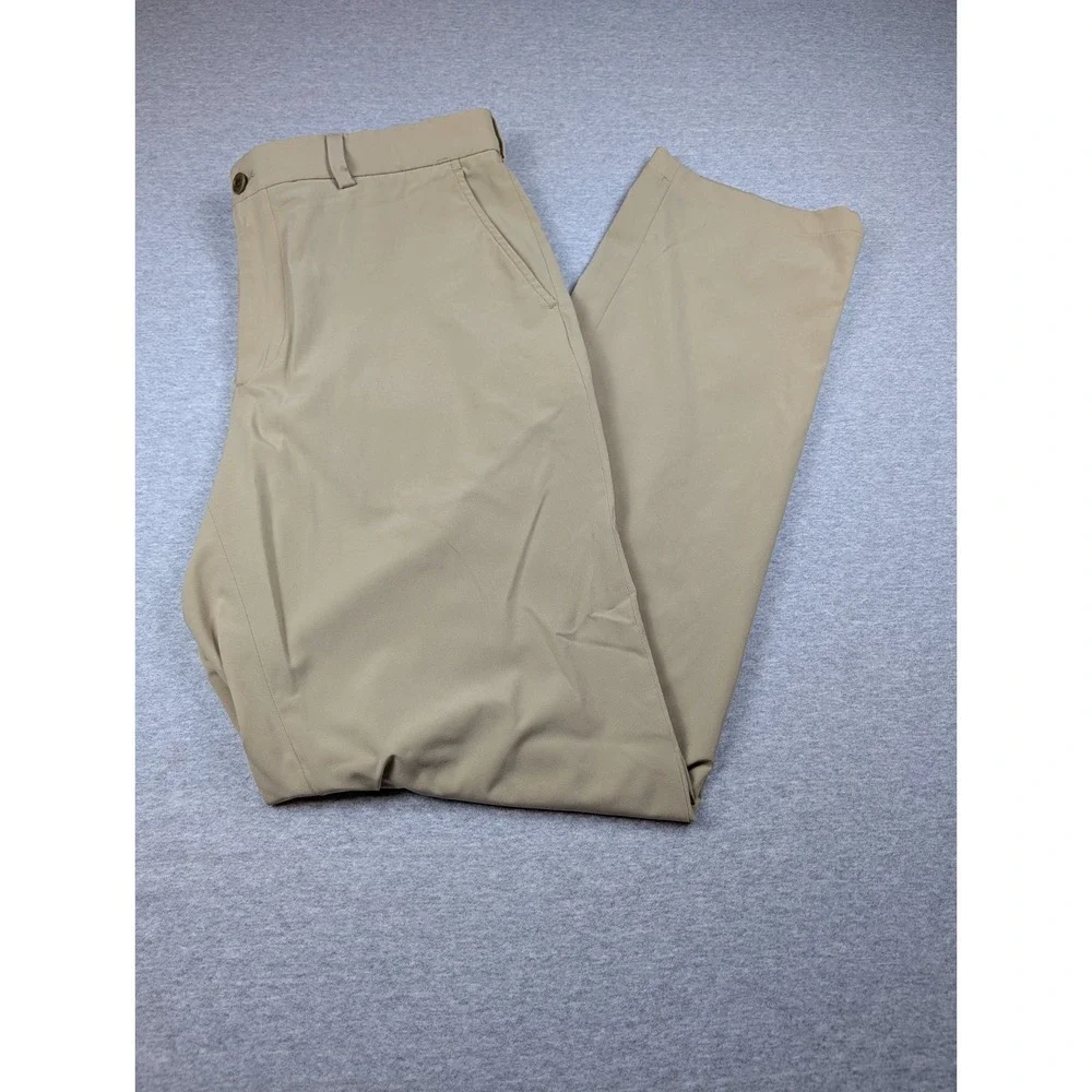 Brooks Brothers Men's 36x34 Stretch Advantage Chino Pants Khaki Flat Front Egypt
